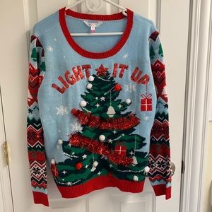 Ugly Christmas Sweater, size XXL (19), “No Boundaries”.